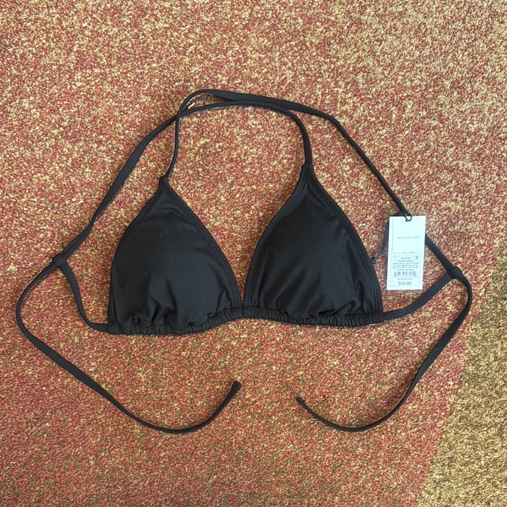Shade & Shore Black Bikini Top